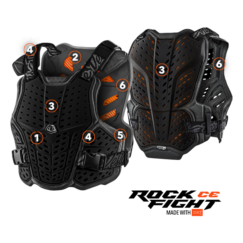 Troy Lee Designs Rockfight CE Chest Protector Black